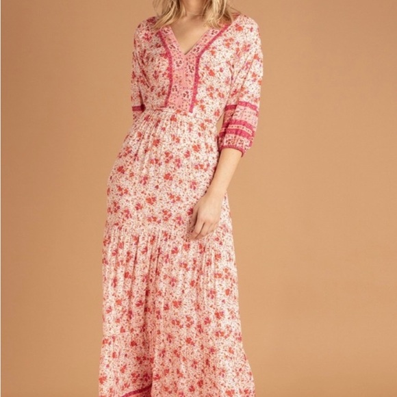 Poupette St Barth Mya Ruffled Patterned Dr… - Picture 2 of 7